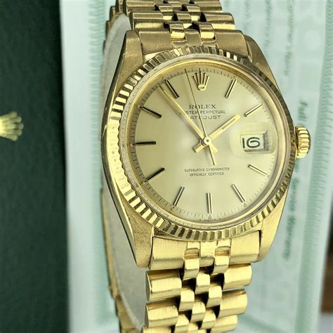 rolex datejust 36 1601 gold